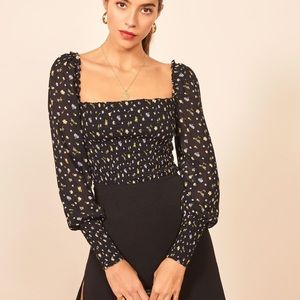 Reformation Pinto Top in Floral Print